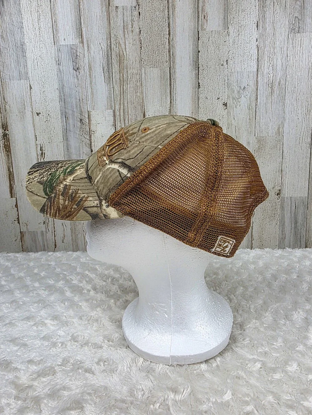 The Game Mizzou Camo Hat in Brown and Green Size OSFA